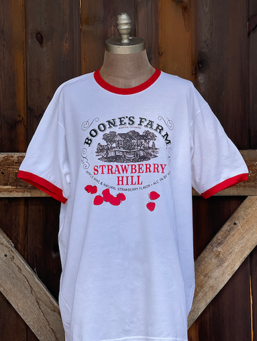 House Party Ringer Tee- Red/ White